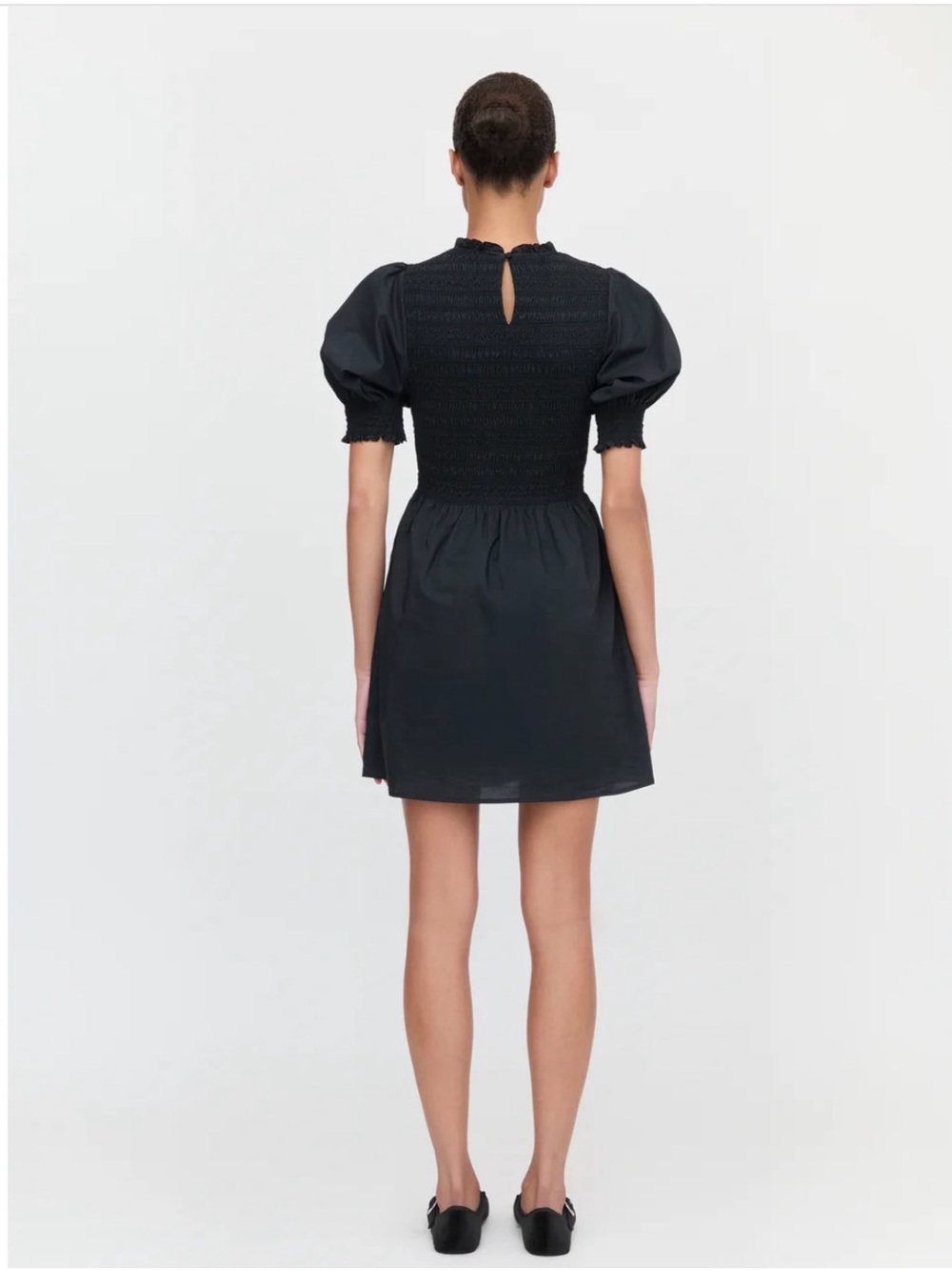 Hill House Vivi Nap Dress in black cotton M - Picture 4 of 8